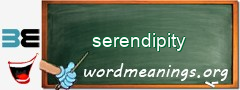 WordMeaning blackboard for serendipity